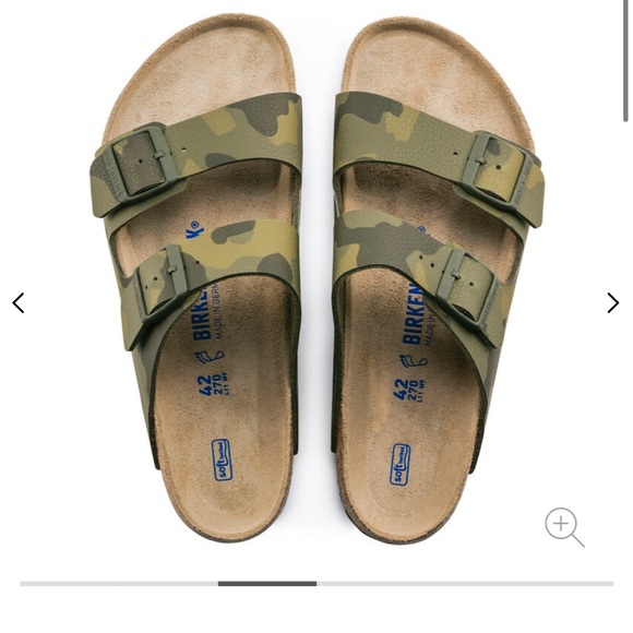 Birkenstock Birko-Flor Desert Soil Camo Green Size 38 NWOT - Picture 4 of 13